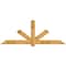 Ekena Millwork Kennewick Rough Sawn Timber Gable Bracket, Western Red Cedar, 96"W x 36"H x 4"D x 6"F, 9/12 Pitch GBW096X36X0406KEN00RWR - alternate 1